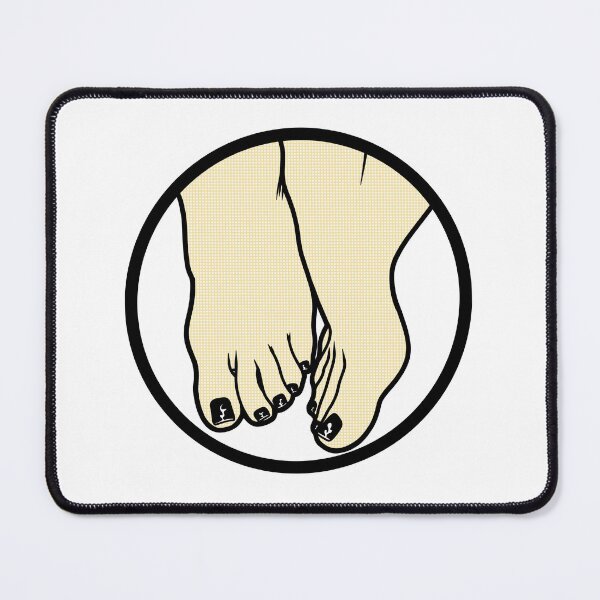 Item preview, Goth Toes Badge designed and sold by SolefulStickers.
