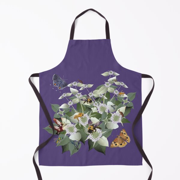 Item preview, Mountain Mint with Pollinating Bees, Butterflies, and Insects designed and sold by Jedi-Artist.