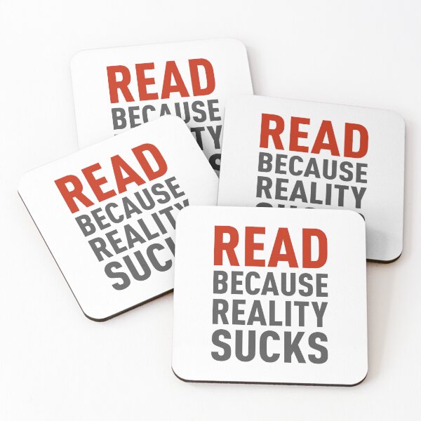 Item preview, Read. Because Reality Sucks designed and sold by The Common Tee.