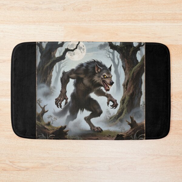 Item preview, Werewolf horror illustration art designed and sold by Vintage Designs +.