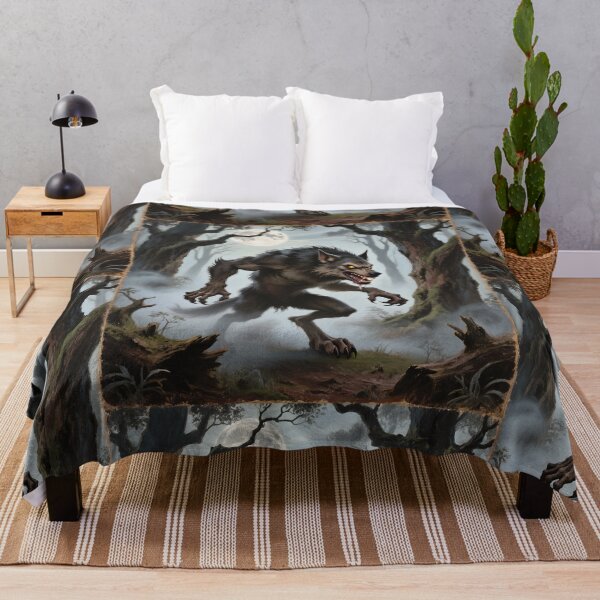 Item preview, Werewolf horror illustration art designed and sold by Vintage Designs +.
