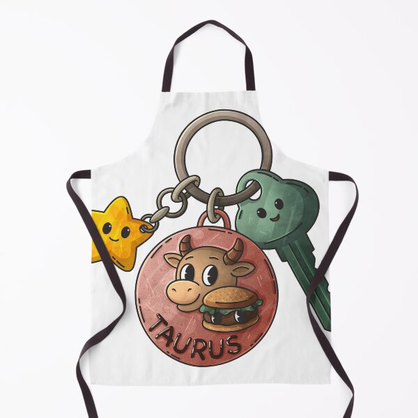 Item preview, Cute Taurus Zodiac Keychain Sticker – Star & Astrology Charm designed and sold by tviyluv.