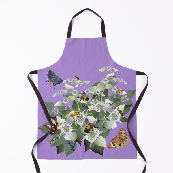 Item preview, Mountain Mint with Pollinating Bees, Butterflies, and Insects designed and sold by Jedi-Artist.