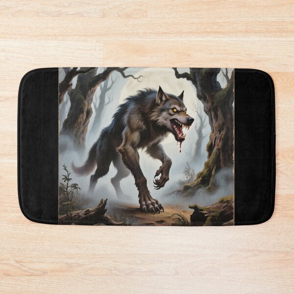 Item preview, Werewolf horror illustration art designed and sold by Vintage Designs +.
