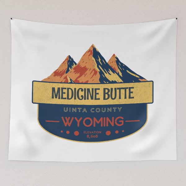 Item preview, Medicine Butte, Uinta County, Wyoming, Mountain Design designed and sold by Wanderful-roads.
