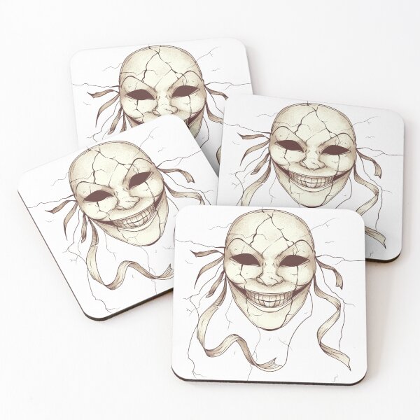 Item preview, Creepy Halloween Mask – Cracked Scary Face Horror Illustration designed and sold by EchoofElijah.