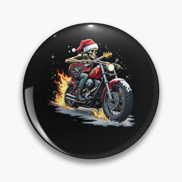Item preview, Christmas Motorcycle Rock Music Skeleton Rocking Men Boys designed and sold by clothesy7.