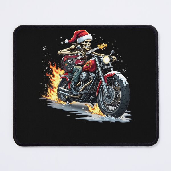 Item preview, Christmas Motorcycle Rock Music Skeleton Rocking Men Boys designed and sold by clothesy7.