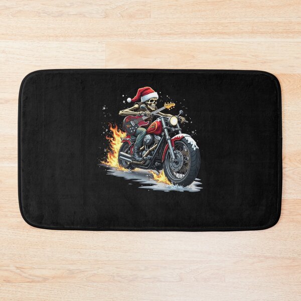 Item preview, Christmas Motorcycle Rock Music Skeleton Rocking Men Boys designed and sold by clothesy7.