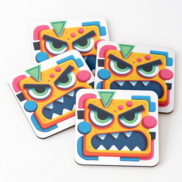 Item preview, Colorful Angry Face designed and sold by DesignArtist.ia.