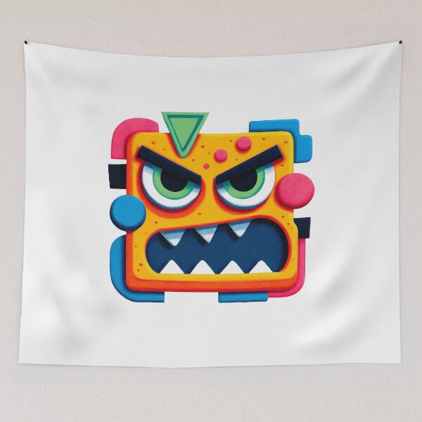 Item preview, Colorful Angry Face designed and sold by DesignArtist.ia.