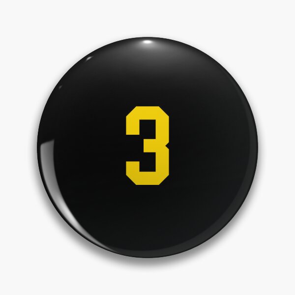 Item preview, Bold Yellow Sports Number 3 designed and sold by NECHSTORE.