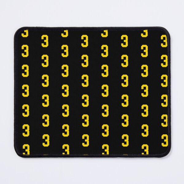 Item preview, Bold Yellow Sports Number 3 designed and sold by NECHSTORE.