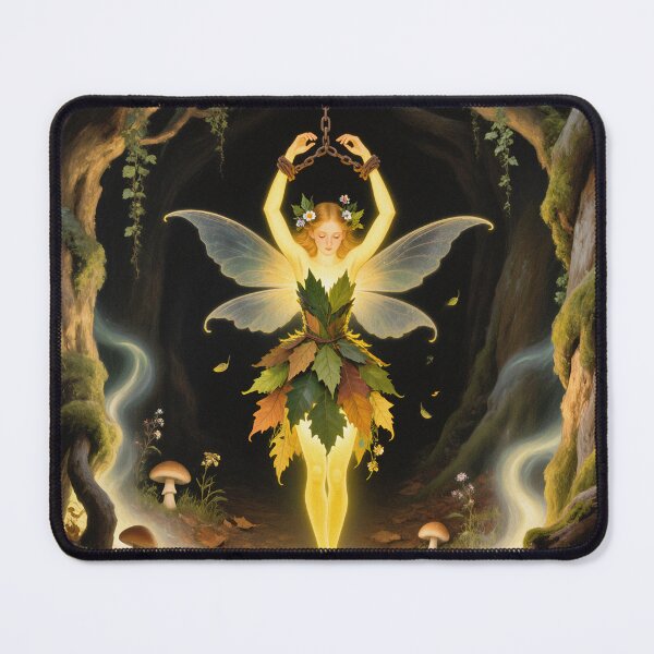 Item preview, Chained magical Fairy in the fairy glen prison Fey Folk art designed and sold by Vintage Designs +.