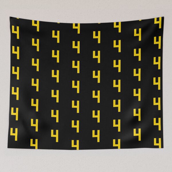 Item preview, Bold Yellow Sports Number 4 designed and sold by NECHSTORE.