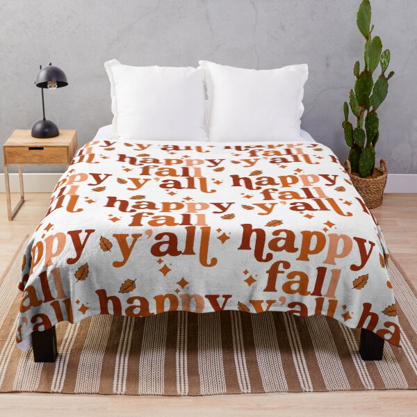 Item preview, Happy Fall Y'all - Autumn Typography Leaf Design designed and sold by designsoftinaa.