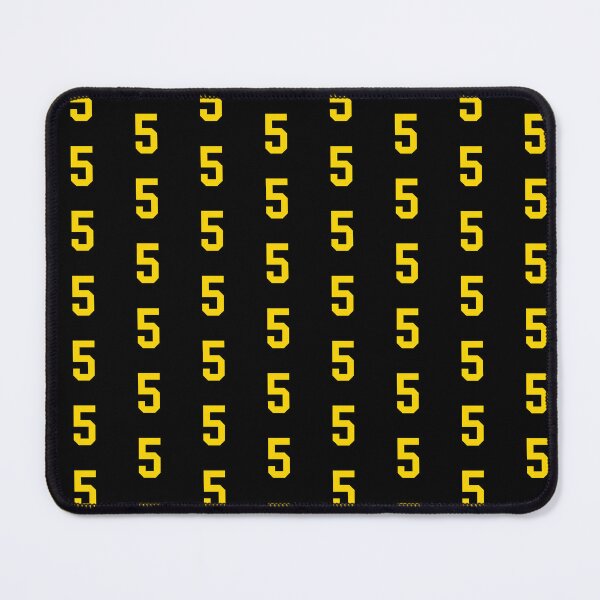 Item preview, Bold Yellow Sports Number 5 designed and sold by NECHSTORE.