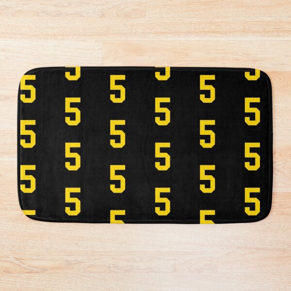 Item preview, Bold Yellow Sports Number 5 designed and sold by NECHSTORE.