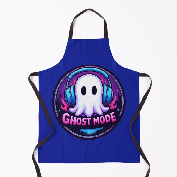 Item preview, mascot ghost with headphones designed and sold by Mike Kiev art.