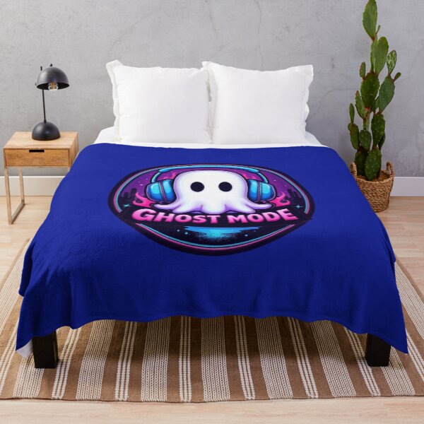 Item preview, mascot ghost with headphones designed and sold by Mike Kiev art.