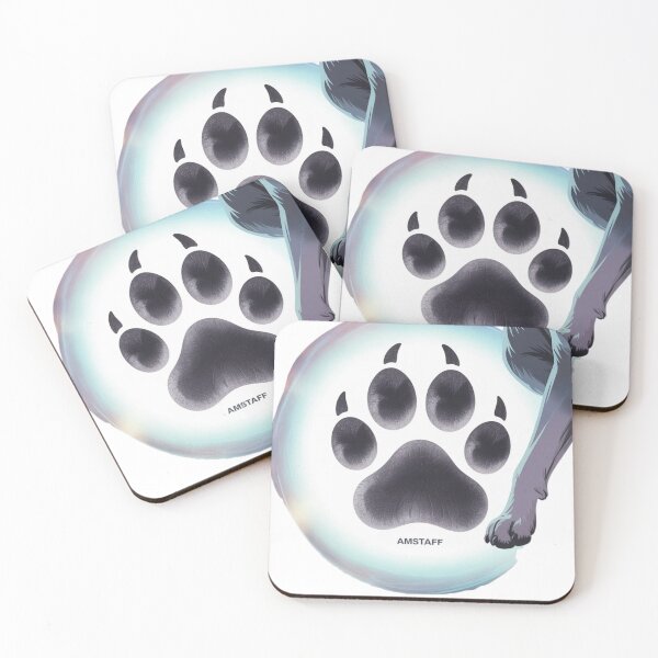 Item preview, A sweet-looking paw print of an Amstaff. designed and sold by Prilvo.