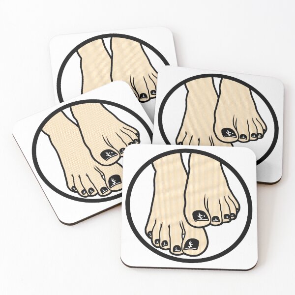 Item preview, Goth Toes Badge designed and sold by SolefulStickers.