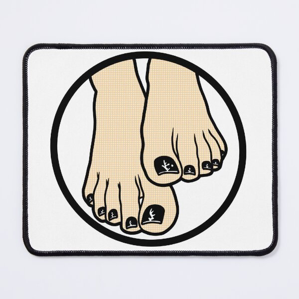 Item preview, Goth Toes Badge designed and sold by SolefulStickers.