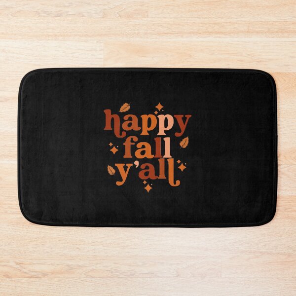 Item preview, Happy Fall Y'all - Autumn Typography Leaf Design (On Black) designed and sold by designsoftinaa.