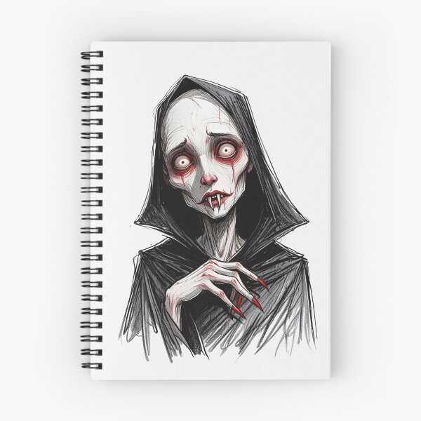 Item preview, Vampire cartoon illustration designed and sold by Vintage Designs +.