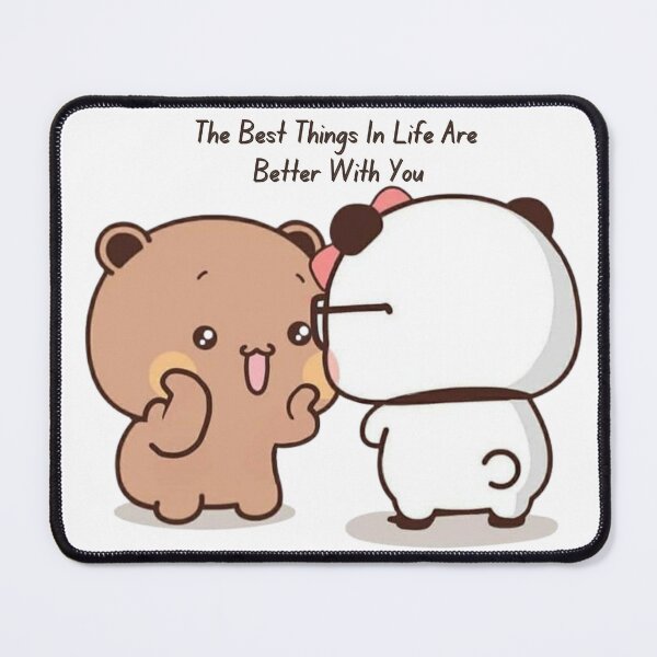 Item preview, The Best Things In Life Are Better With You Bubu Dudu Panda And Brownie Bear Couple 2026 designed and sold by OceanLiveArts.