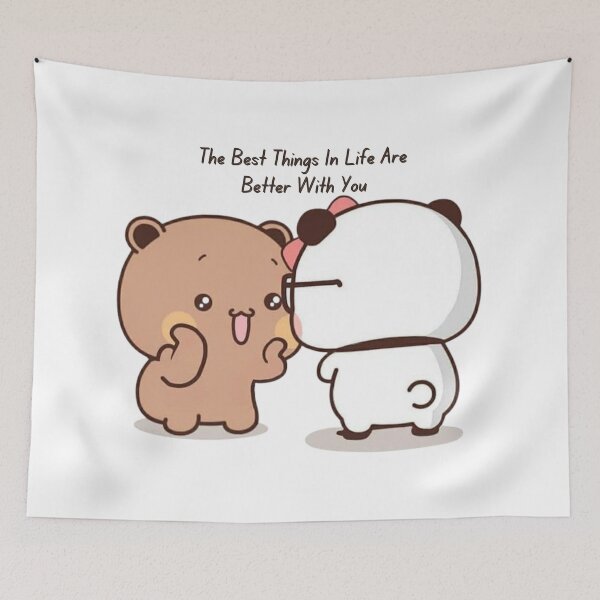 Item preview, The Best Things In Life Are Better With You Bubu Dudu Panda And Brownie Bear Couple 2026 designed and sold by OceanLiveArts.