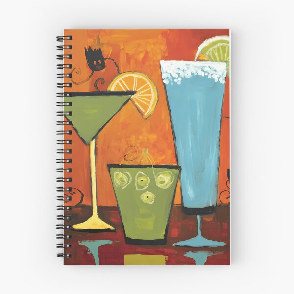 Item preview, Raise Your Glass to Halloween with Colorful Cocktails Citrus Garnishes and Whimsical Swirls designed and sold by OlfactoART Studio.