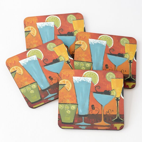 Item preview, Raise Your Glass to Halloween with Colorful Cocktails Citrus Garnishes and Whimsical Swirls designed and sold by OlfactoART Studio.