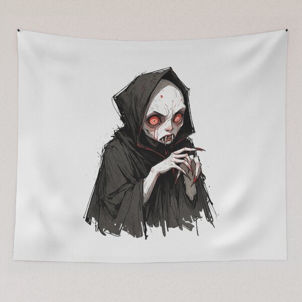 Item preview, Vampire cartoon illustration designed and sold by Vintage Designs +.
