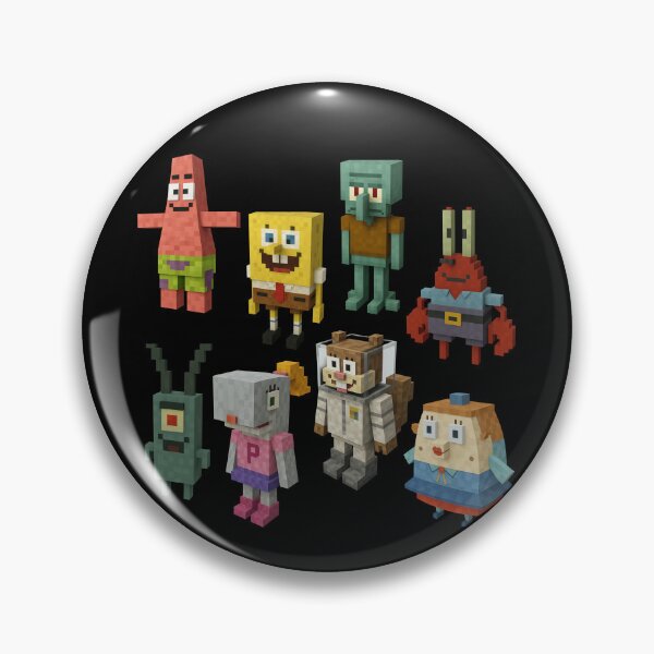 Artikelvorschau, SpongeBob Minecraft / Mr. Krabs / Thaddäus / SpongeBob Schwammkopf PACK entworfen und verkauft von DibujandoPorfa.