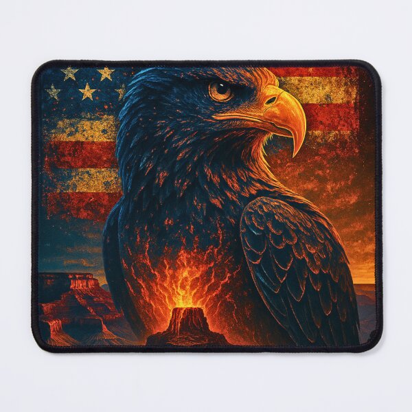 Item preview, Freedom Eagle | Grunge American Flag Canyon Patriotic Art designed and sold by DireBlaze.