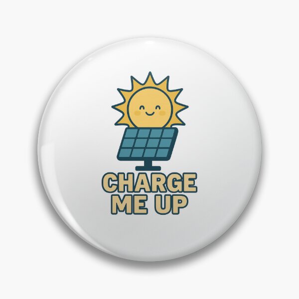 Item preview, Charge Me Up – Cute Solar Power Sun Sticker designed and sold by BoldApparel.