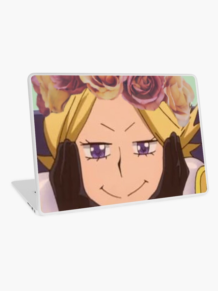 Aoyama Flower Crown Edit Laptop Skin By Weirdlimechild Redbubble