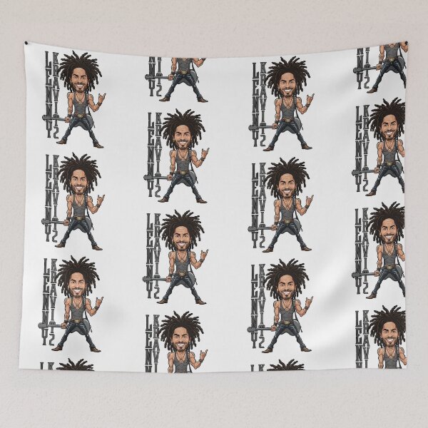 Item preview, Smiling Lenny Kravitz in rock and roll style designed and sold by vectorlove.