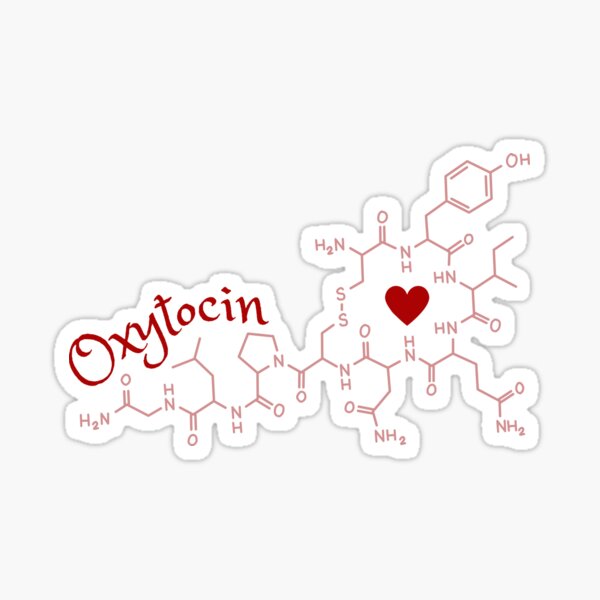 Oxytocin Chemical Map Doula Design Sticker