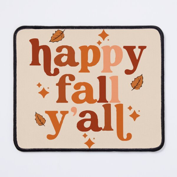 Item preview, Happy Fall Y'all - Autumn Typography Leaf Design (On Beige) designed and sold by designsoftinaa.