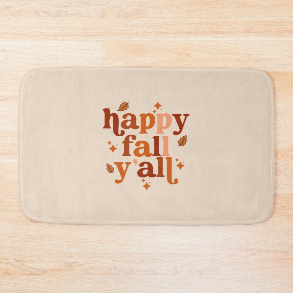Item preview, Happy Fall Y'all - Autumn Typography Leaf Design (On Beige) designed and sold by designsoftinaa.