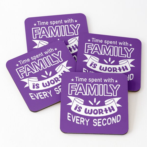 Item preview, Time Spent With Family Is Worth Every Second | Inspirational Family Quote | Home & Gift Décor designed and sold by Hope & Light Designs.