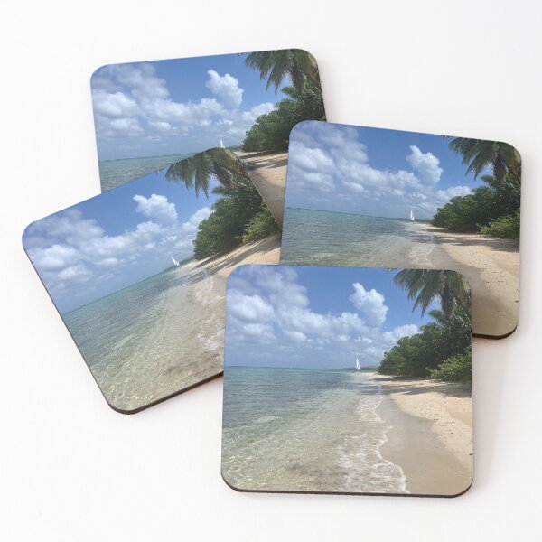 Item preview, Tropical island beach designed and sold by DriftandBloom.