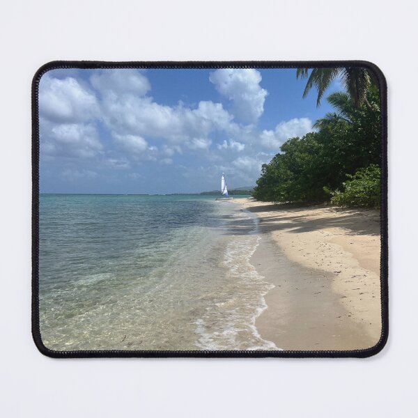 Item preview, Tropical island beach designed and sold by DriftandBloom.