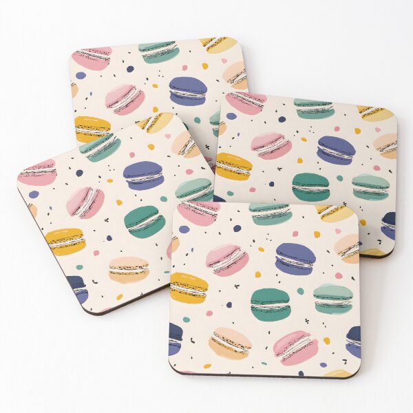 Item preview, Colorful Macaron Pattern – Whimsical Sweet Treat Design designed and sold by Snifferius.