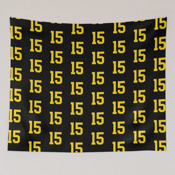 Item preview, Bold Yellow Sports Number 15 designed and sold by NECHSTORE.