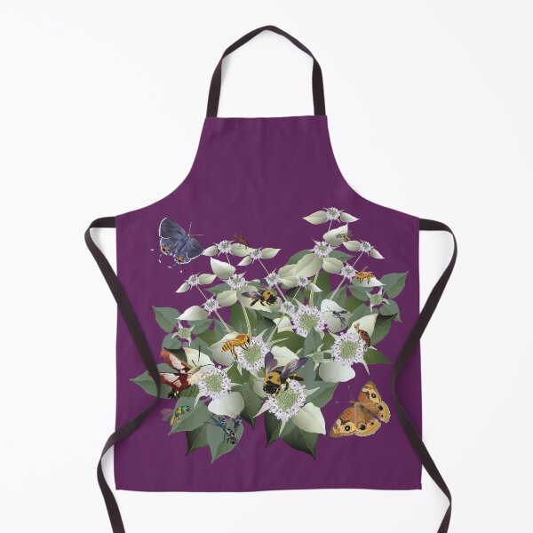 Item preview, Mountain Mint with Pollinating Bees, Butterflies, and Insects designed and sold by Jedi-Artist.