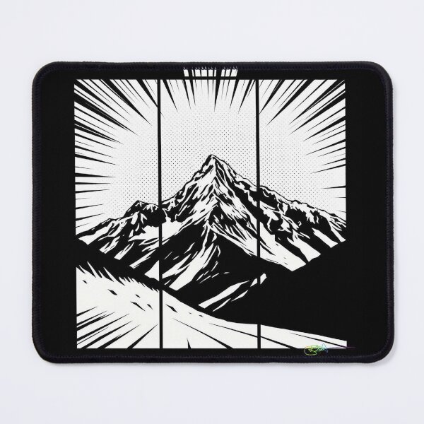 Item preview, Zenith Radiance – Explosive Mountain Burst - Pop Art Mountain Landscape Love designed and sold by Benito Del Ray.