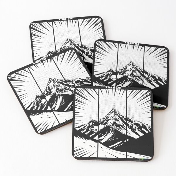 Item preview, Zenith Radiance – Explosive Mountain Burst - Pop Art Mountain Landscape Love designed and sold by Benito Del Ray.